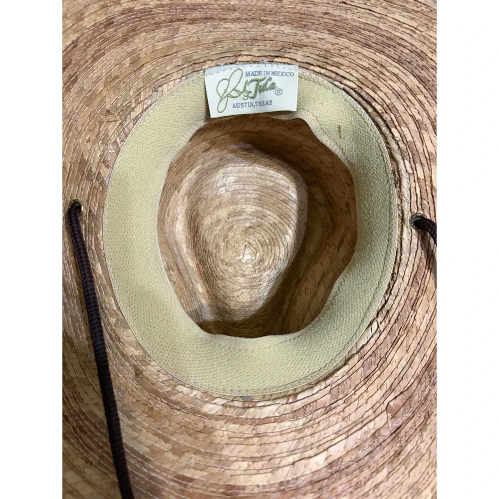 TulA Handmade Straw Cowboy Hat Wide Brim Western Ranch Sun Unisex Festival Cruis